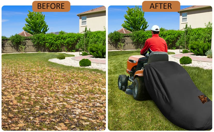 Lawn Tractor Leaf Bag, Grass Catcher Bag, 78.7 x 51.1Inch, Large Capacity for Fast Leaf Collection, Mesh Vent Design,Upgraded Thickened Heavy Duty Material Fits for Most Riding Lawn Mowers