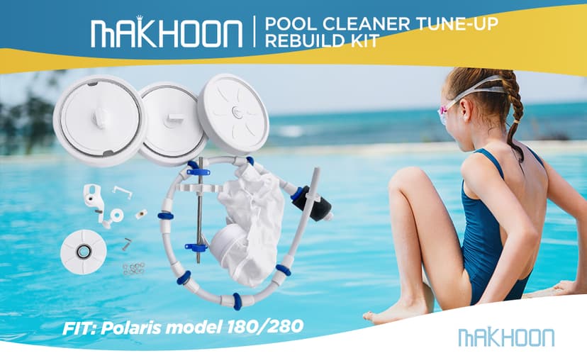 MAKHOON Rebuild Repair Kit Replacement for Polaris Zodiac Automatic Pool Cleaner 280 (Not Compatible with Polaris 360 380)