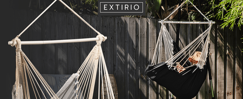 Indoor Hammock Chair Swing - Hanging Hammock Swing Chair - Indoor/Outdoor - Hanging Chairs for Bedroom, Patio, Porch, Swinging Chair Hammock for Adults - Built-In Footrest - Spacious Full Body Support