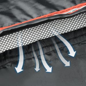 Waterproof Hammock Cover, Sun Rain UV Dust Snow Protection with Windproof Straps & Soft Cotton Lining for 55 inch Spreader Bars