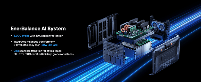 BLUETTI Solar Generator 2 Apex 300 & 2 B300K (2025 New), 11kWh LFP Battery Backup with 12 7680W AC Outlets, 120V/240V Dual Voltage Output, Ultimate Modular Power for Home and Emergency Backup