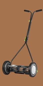 Earthwise 1715-16EW 16-Inch 7-Blade Push Reel Lawn Mower, Grey