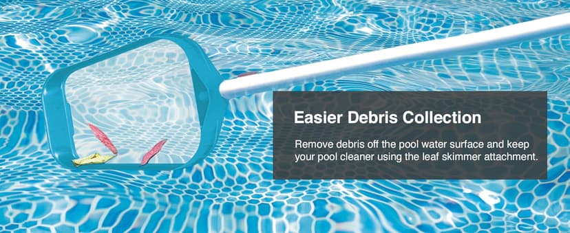 Intex 28002E Cleaning Maintenance Swimming Pool Kit with Vacuum, Surface Skimmer, and Telescoping Pole for Above Ground Pools (Pool Sold Separately)