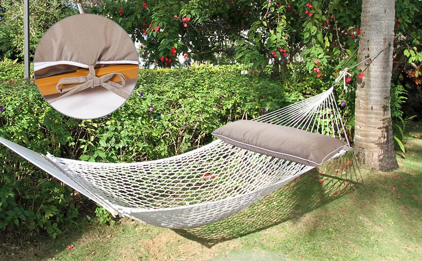 36 inch Hammock Pillow for Net Company,Extra Large Outdoor Hammock Pillow with Ties