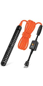 1500W 120V Titanium Heater Assembly with Sensor, for Bathtub Pool Water Tank Cattle Trough, Submersible Hot Tub Heater, Portable Electric Heater