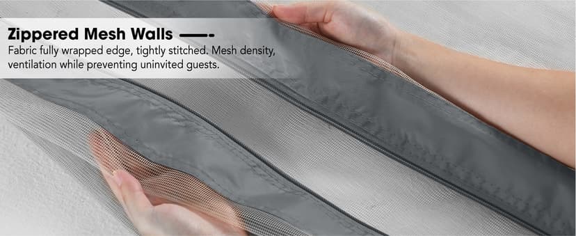 COOSHADE 11x11Ft Easy Pop Up Gazebo Tent Instant Outdoor Canopy Shelter with Mosquito Netting Walls(Khaki)