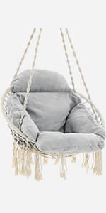 SONGMICS Double Hammock, 98.4 x 59.1 Inches, 660 lb Load Capacity, with Hanging Straps, Carabiners, Carry Bag, for Garden, Outdoor, Camping, Blue and Yellow Stripes UGDC15YU