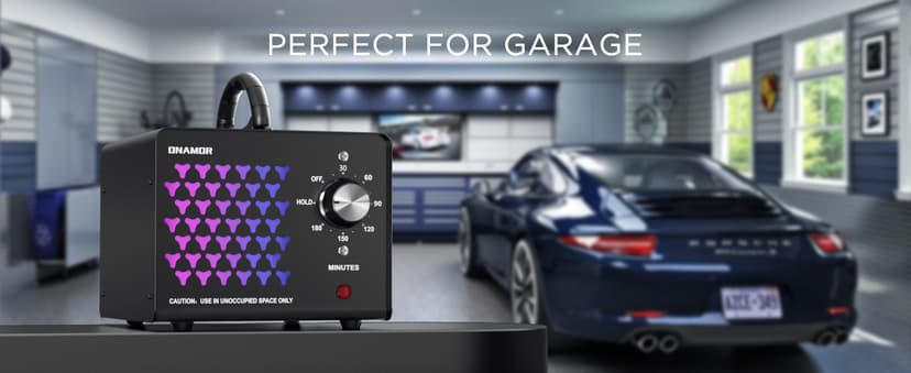 ONAMOR Ozone Generator Odor Eliminator 70000mg, High Capacity Ozone Machine Odor Removal Up to 6000 Sq.Ft, Ionizer Ozonator for Smoke, Car, Basement And Pet Room, Black