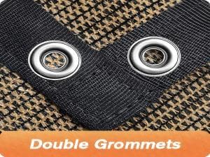 90% Sun Shade Cloth with Grommets, Pergola Shade Cover Canopy, Mesh Tarp Sun Screens for Patio, Outdoor, Garden, Backyard (8' X 10')