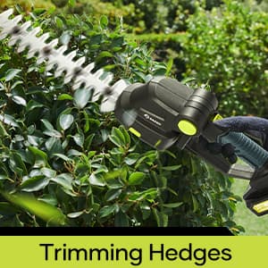 Saker Cordless Hedge Trimmer-20V Electric Shrub Trimmer Grass Shears Handheld Grass Cutter, Hedge Shear with 2 PCS Rechargeable Battery and Charger for Garden, Lawn