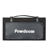 300W Portable Power Station, Powdeom 296Wh Power Bank with AC Outlet, Solar Generator Laptop Charger, Battery Backup Power Supply for Camping, Outdoors, Home Emergency Outage