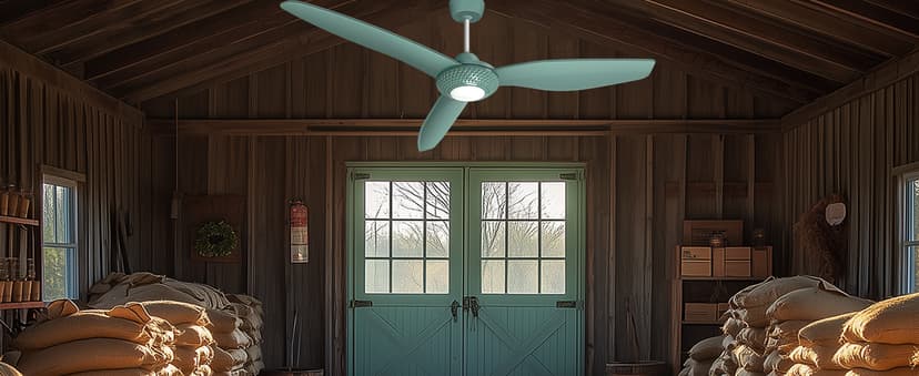 Outdoor Ceiling Fan Light for Gazebo with Battery, 52" Solar Ceiling Fan with Adjustable Thermostat & 2pcs 30W Bifacial Panels for Patios, Porch, Barn, Shed