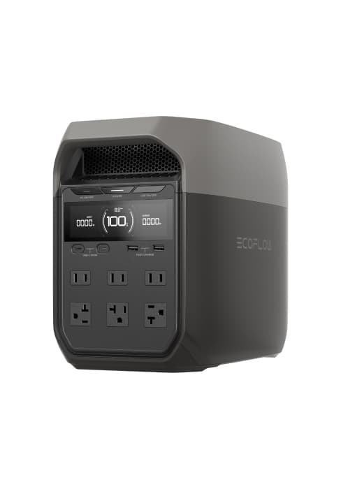 EF ECOFLOW Portable Power Station Delta 2, 1024Wh LiFePO4 (LFP) Battery, 1800W AC/100W USB-C Output, Solar Generator(Solar Panel Optional) for Home Backup Power, Camping & RVs