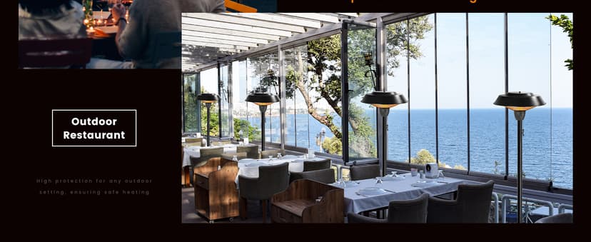 Star Patio Electric Outdoor Heater, Freestanding Patio Heater, Infrared Heater, Hammered Bronze Finished, Tip-Over Protection, Adjustable Height and Silent Heating Heater, ZHQ1566-C-SN12024