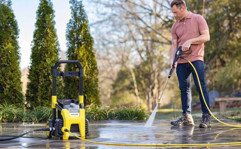 Kärcher Pressure Washer K1800PS, Max 2250 PSI, 3 Spray Nozzles, Detergent Tank, For Cars, Driveways, Siding, Patios, 1.46 max. GPM