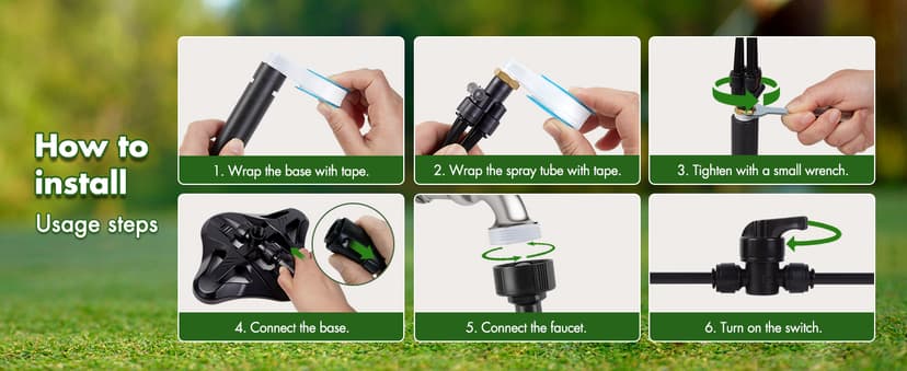 Rafow Standing Misters for Outside Patio Portable Misting System for Cooling Outdoor 26.5 Ft Stand Mist Line Water Sprinklers Patio Mister for Garden Backyard BBQ Party Pool Beach