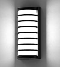 Outdoor Wall Sconce Lights,2Packs 10%-100% Dimmable LED Modern Porch & Patio Wall Light Fixture, 23.6in Black Exterior Sconce Wall Mounted Lights Suitable for Garage Courtyard House(6000K)