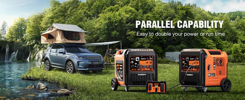 AIVOLT 11250 Wattages Dual Fuel Portable Inverter Generator Super Quiet Gas Propane Powered Remote/Electric Start Outdoor Generator ATS Ready for Home Back Up Food Truck, 50 State Approved