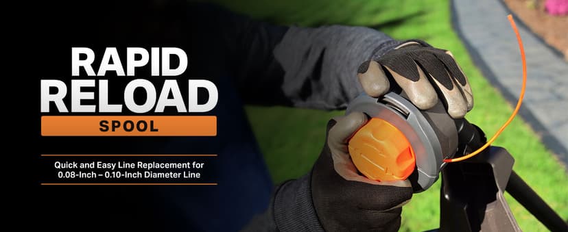 LawnMaster NPTGSP2617A No-Pull Gas Grass Trimmer with Electric Start 26cc 2 Cycle 17-Inch