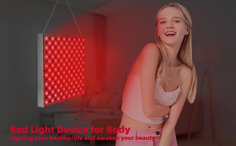 LED Red Light Therapy Device - 45W LED Panel Deep 660nm & 850nm Light Combo for Skin Beauty, Muscle & Joint Pain Relief