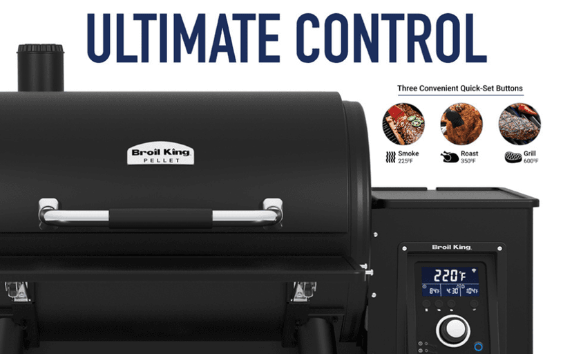 Broil King 493051 Crown Pellet 400 Pellet Grill, Black