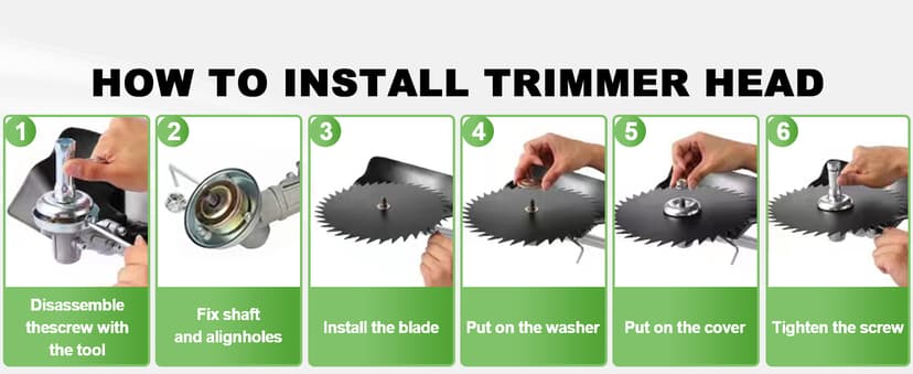 58CC Weed Wacker Gas Powered 2-Cycle 4 in 1 Gas Weed Eater 18.5" Cutting Path Gas Brush Cutter with 4 Detachable Heads Straight Shaft String Trimmer Grass Cutter Machine for Weeds and Grass, Orange