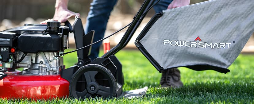 PowerSmart Self Propelled Gas Lawn Mower, 21-Inch 170cc OHV Engine RWD Single-Speed 3-in-1 with Bagging