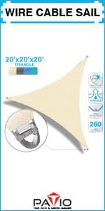 Patio Paradise 10' x 12' Pergola Canopy Replacement Cover Shade Cloth with Grommets Weighted Rods Outdoor Sun Shade Screen UV Block for Gazebo Backyard Deck Porch Balcony, Brown