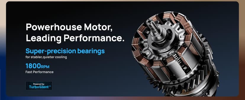 Dreo Tower Fan and Heater Combo, 29.2ft/s Standing Fans for Bedroom, 17 Levels, 6 Modes, 120° Oscillation, 42 Inch, 12H Timer, 25dB Quiet, with Remote, for Office, Large Room, Silver