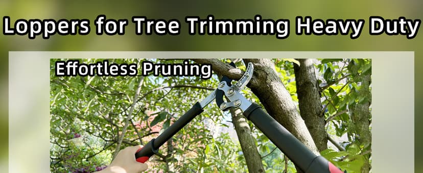 Lopper Heavy Duty Branch Cutter Tree Clippers with Compound Action, Chops Thick Branch Ease, Garden Loppers Pruning, 18 Inch Tree Trimmer with 1.6” Clean Cut Capacity (18 Inch)