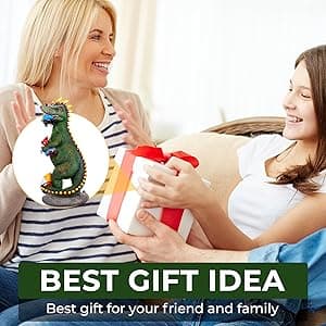 Dinosaur Eating Gnomes Garden Decor Statue - Funny Dinosaur Gnome Massacre Outdoor Decor for Yard, Patio, Lawn Ornaments - Garden Gifts for Mothers Day, Housewarming, Festival