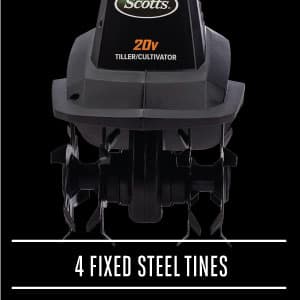 Scotts Outdoor Power Tools TC70020S 20-Volt 7.5-Inch Cordless Garden Tiller Cultivator, (2AH Battery & Fast Charger Included)