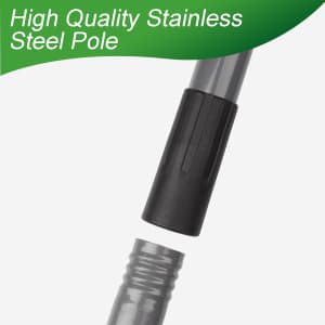 Walensee Pole Saws for Tree Trimming 14 FT Lightweight Manual Stainless Steel Extension High Pole Pruning Pole Saw with Blade for Trimmer Branches Pole Cutter Pole Pruner at Forestry Yard Garden Patio