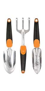 Fiskars Tiller Cultivator for Garden and Lawn, Extendable (40"- 60") Gardening Hand Tool, Telescoping Rotary Hand Cultivator Tool for Soil or Reseeding Grass