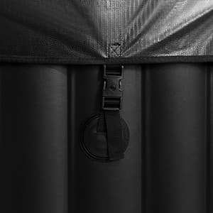 Edostory Hot Tub Inflatable Portable Oval Spa 2 Person Hot Tub with 90 Bubble Jets, Cover, Filter Cartridges, Pump, Black