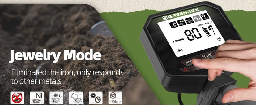 Metal Detector for Adults Professional, Waterproof Pinpoint, High Accuracy Gold and Silver Detection, Underwater and Beach Use, 10'' IP68 Coil, Bigger LCD, New Advanced DSP Chip