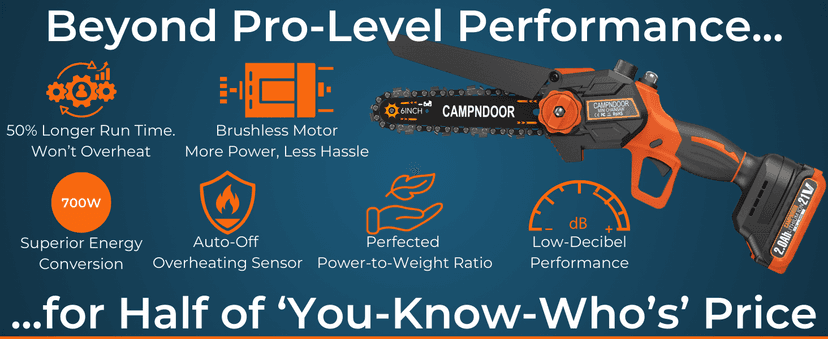 Mini Chainsaw Cordless 6 Inch - 2x2000mAh Mini Chain Saw Battery Powered - Self Oiling Handheld Electric Chainsaw - Small Hand Saw for Wood Cutting, Tree Clearance and Pruning