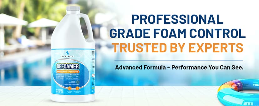 Hot Tub Defoamer - Pool, Fountain, & Spa - Antifoam Concentrate - Silicone Emulsion - Quickly Removes & Prevents Foam in Water - Eco Friendly & Safe Formula - No Harsh Chemicals - 1/2 Gallon (64 oz.)