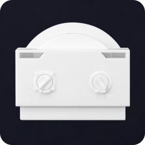 Globe Electric 17000269 110-Degree 240 W Twin Head White Hardwired Motion Sensor Security Flood Light, Spotlight, Outdoor, Outside House Lights