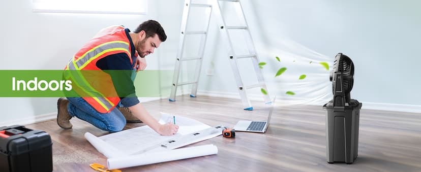 Ausic 9L Bucket Portable Misting Fan for Outdoors Patios, 20000mAh Rechargeable Battery Operated Camping Fan, 3 Strong Winds, 3 Large Spray Outlets, for Fishing/Travel/Garden Party/Golf/Tent/Office