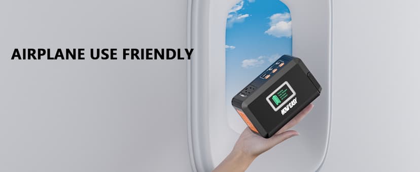 HOWEASY Portable Power Station, 88Wh Solar Generator, Lithium Battery Power with 110V AC 150W Peak Socket/DC/USB/LED Light for Outdoor Camping Trip Hunting Emergency(Solar Panel Not Included)