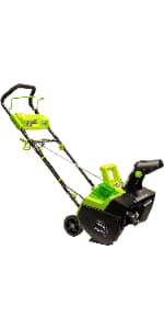 Earthwise SN70016 Electric Corded 12Amp Snow Shovel, 16" Width, 430lbs/Minute