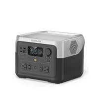 EF ECOFLOW Portable Power Station RIVER 2, 256Wh LiFePO4 Battery/ 1 Hour Fast Charging, 2 Up to 600W AC Outlets, Solar Generator (Solar Panel Optional) for Outdoor Camping/RVs/Home Use