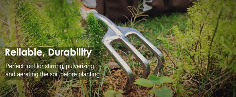 Gardening Tools Set of 9 Heavy Duty Garden Tools with Non-Slip Rubber Grip with Large Garden Bag for Tools Durable Hand Tools for Gardening, Weeding,Gardening Gifts for Women,Men