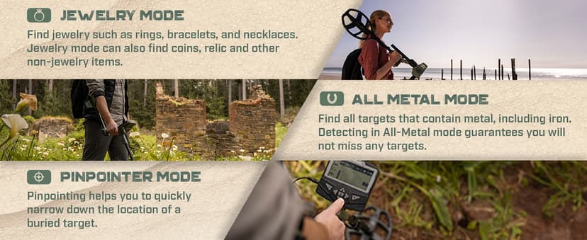 MINELAB X-Terra Voyager Metal Detector for Adults, All Terrain, Waterproof,Target ID, 4 Modes, Kit with Headphones & Digger