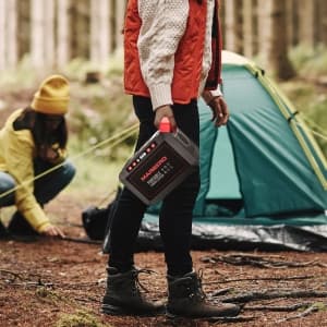 MARBERO 200W Portable Power Station 148Wh Camping Solar Generator Laptop Power Bank with AC Outlet 110V, DC, USB QC3.0, LED Flashlights for CPAP Home Outdoor Trip Emergency Backup