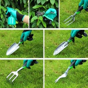 Gardening Tools.Gardening Hand Tools, Gardening Tools, 8 Piece Set Heavy Duty, Gardening Tools Set with Non Slip Rubber, with Garden Kit.