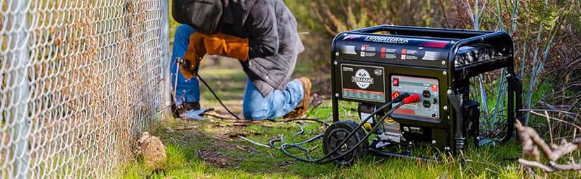 TOMAHAWK Welder Generator Stick Welder Engine Driven 120 Amp 7 HP Gasoline Portable 2,200 Watt Quiet Inverter Generator Engine