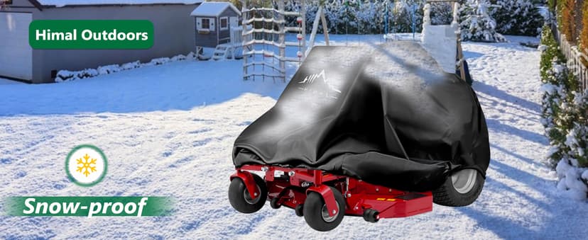 Himal Outdoors Zero-Turn Mower Protector, Heavy Duty 600D Polyester Oxford, UV Protection Universal Fit with Drawstring & Cover Storage Bag, Tractor Cover Up to 60" Decks