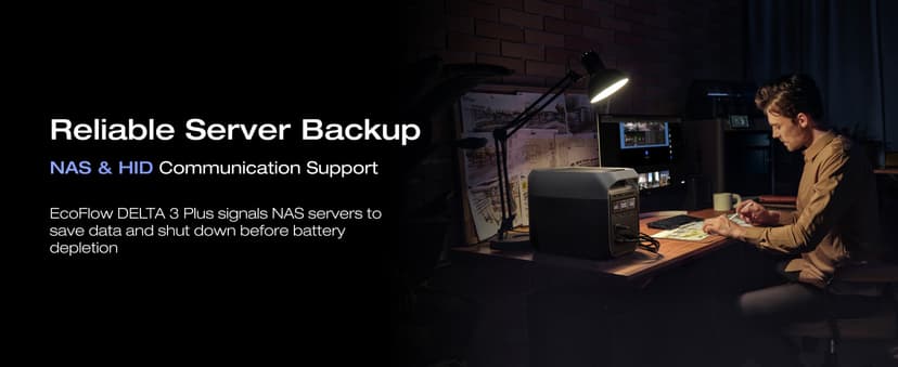 EF ECOFLOW Portable Power Station DELTA 3 Plus, 1024Wh LiFePO4 (LFP) Battery, 1800W AC/140W USB-C Output, Solar Generator (Solar Panel Optional) for Home Backup, Camping&RV